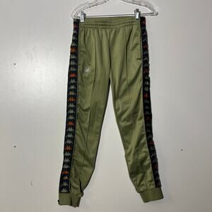 Kappa Banda Dugrot Green Salvia-Black Smoke Red Jogger Track Pants Men’s Size XL